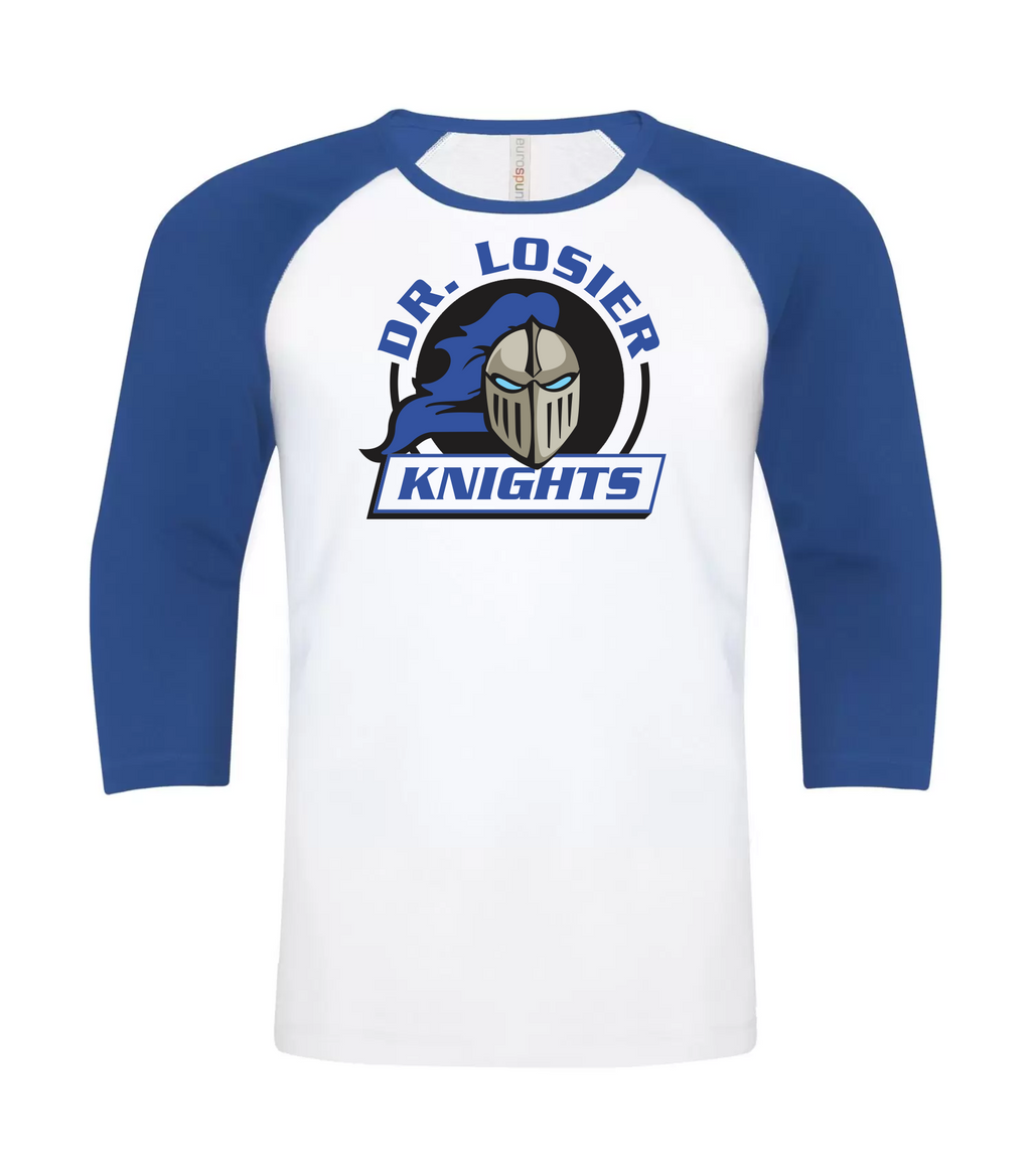 Cotton baseball shirt - Dr. Losier School 2023-24