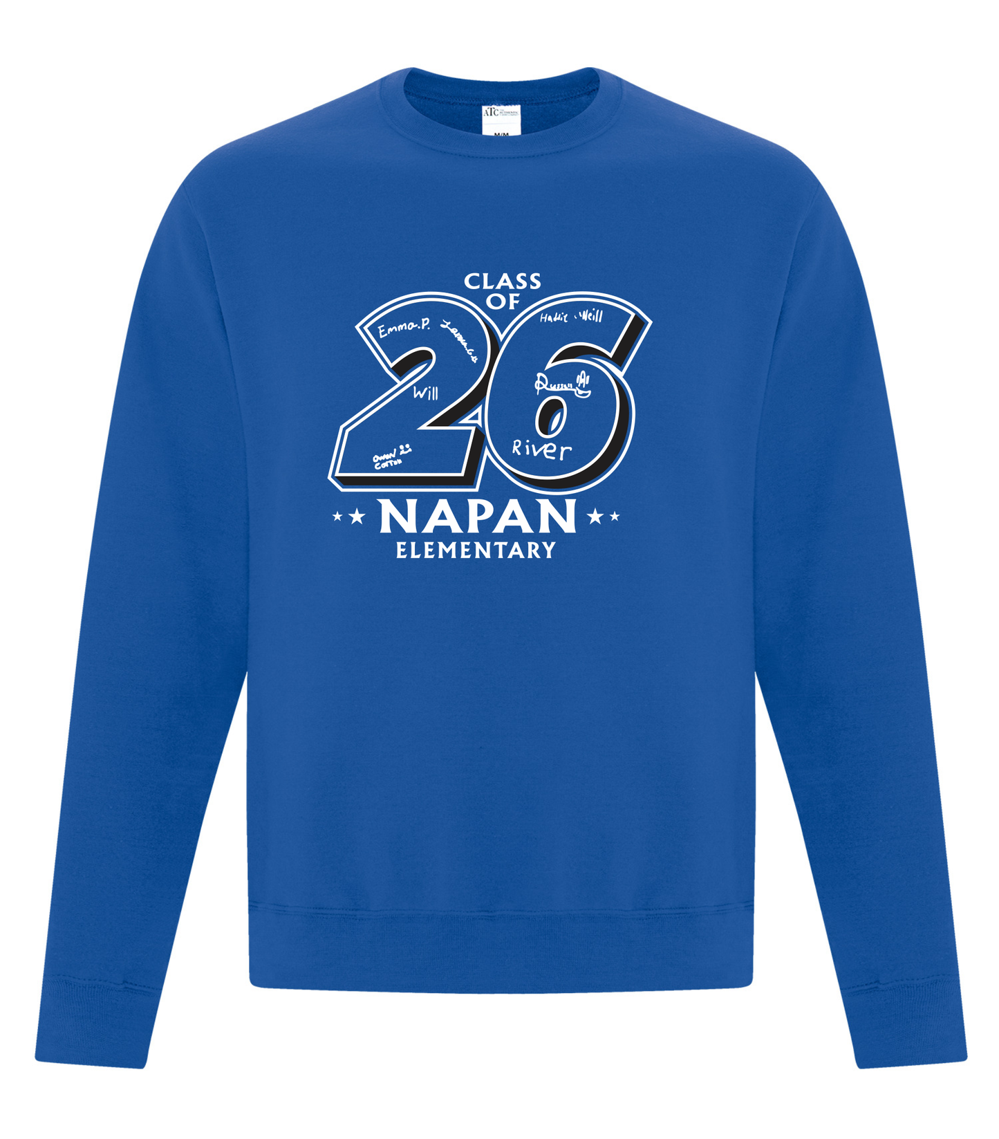 Everyday Fleece Crewneck Sweatshirt - Royal Blue - Napan School 2026