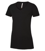 Ladies Ring Spun V-neck T-Shirt - Cotton - ATC 8001L