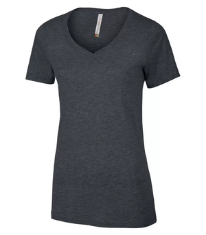 Ladies Ring Spun V-neck T-Shirt - Cotton - ATC 8001L