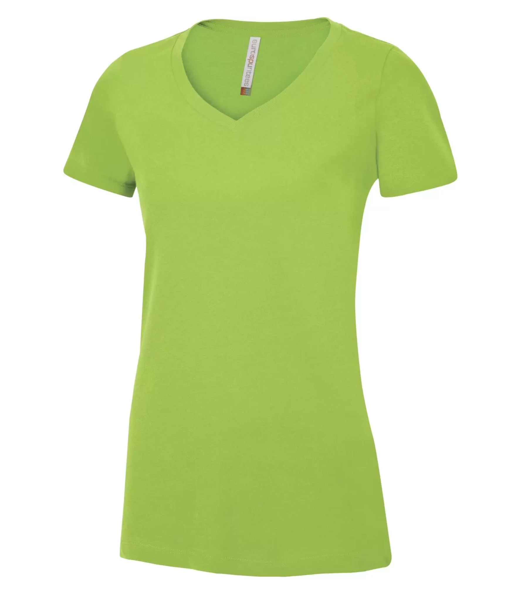 Ladies Ring Spun V-neck T-Shirt - Cotton - ATC 8001L