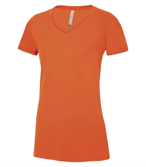 Ladies Ring Spun V-neck T-Shirt - Cotton - ATC 8001L