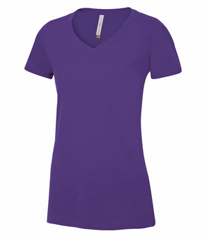 Ladies Ring Spun V-neck T-Shirt - Cotton - ATC 8001L