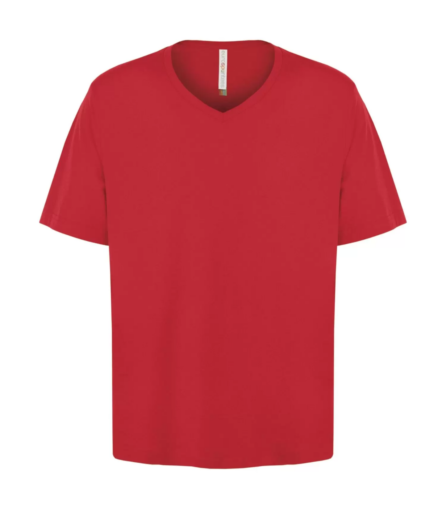 Mens Ring Spun V-neck T-Shirt - Cotton - ATC 8001