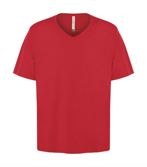 Mens Ring Spun V-neck T-Shirt - Cotton - ATC 8001