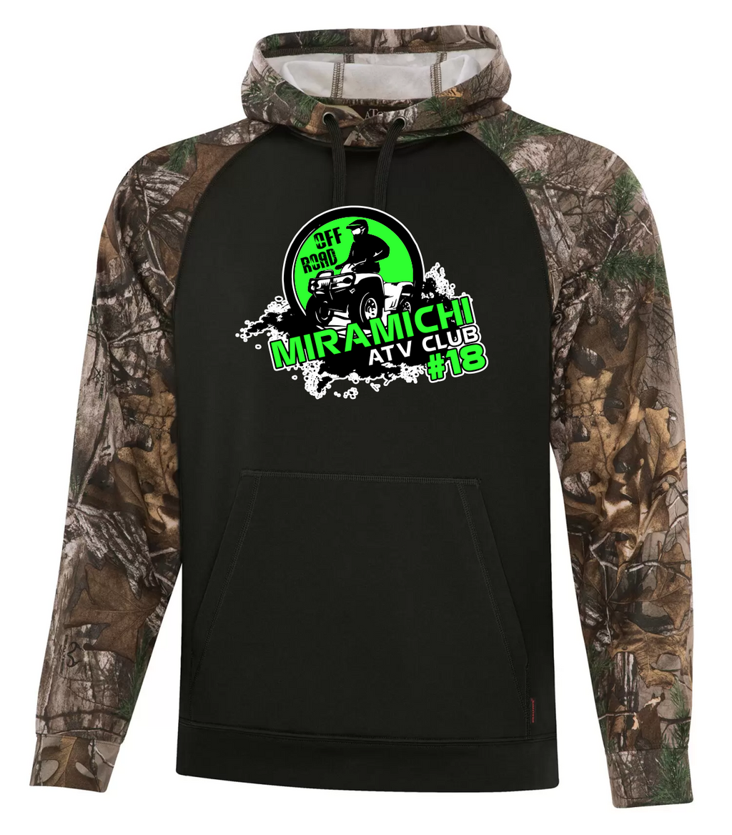 Miramichi ATV Club #18 - Adult Black/Realtree® Hoodie - ATC F2034