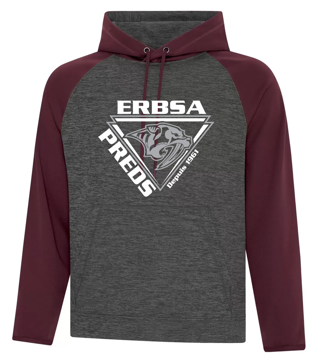 Dynamic Heather Two Tone Polyester Hoodie - ERBSA 2025-26