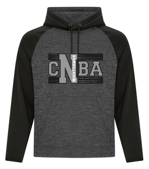 Two Tone Polyester Hoodie - Dynamic Charcoal/Black - CNBA 2025-26