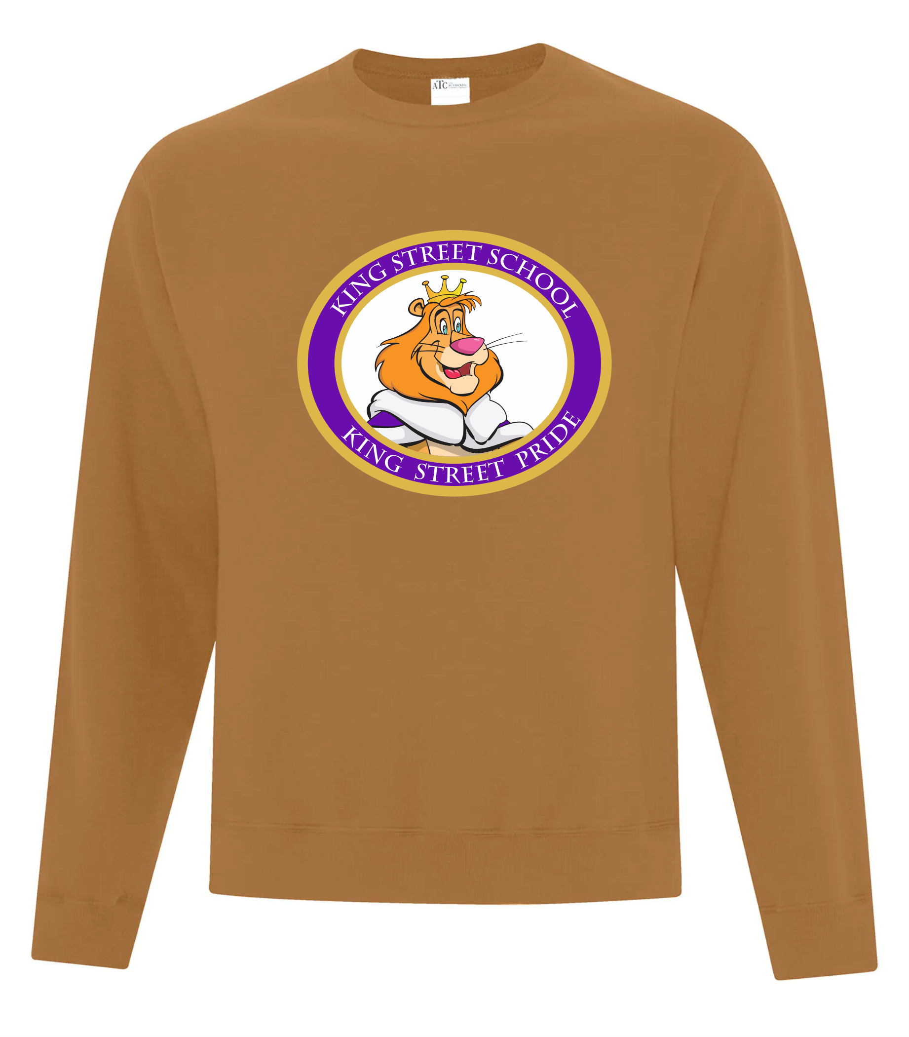 Everyday Fleece Crewneck Sweatshirt - Caramel - King Street Elementary - 2025-26
