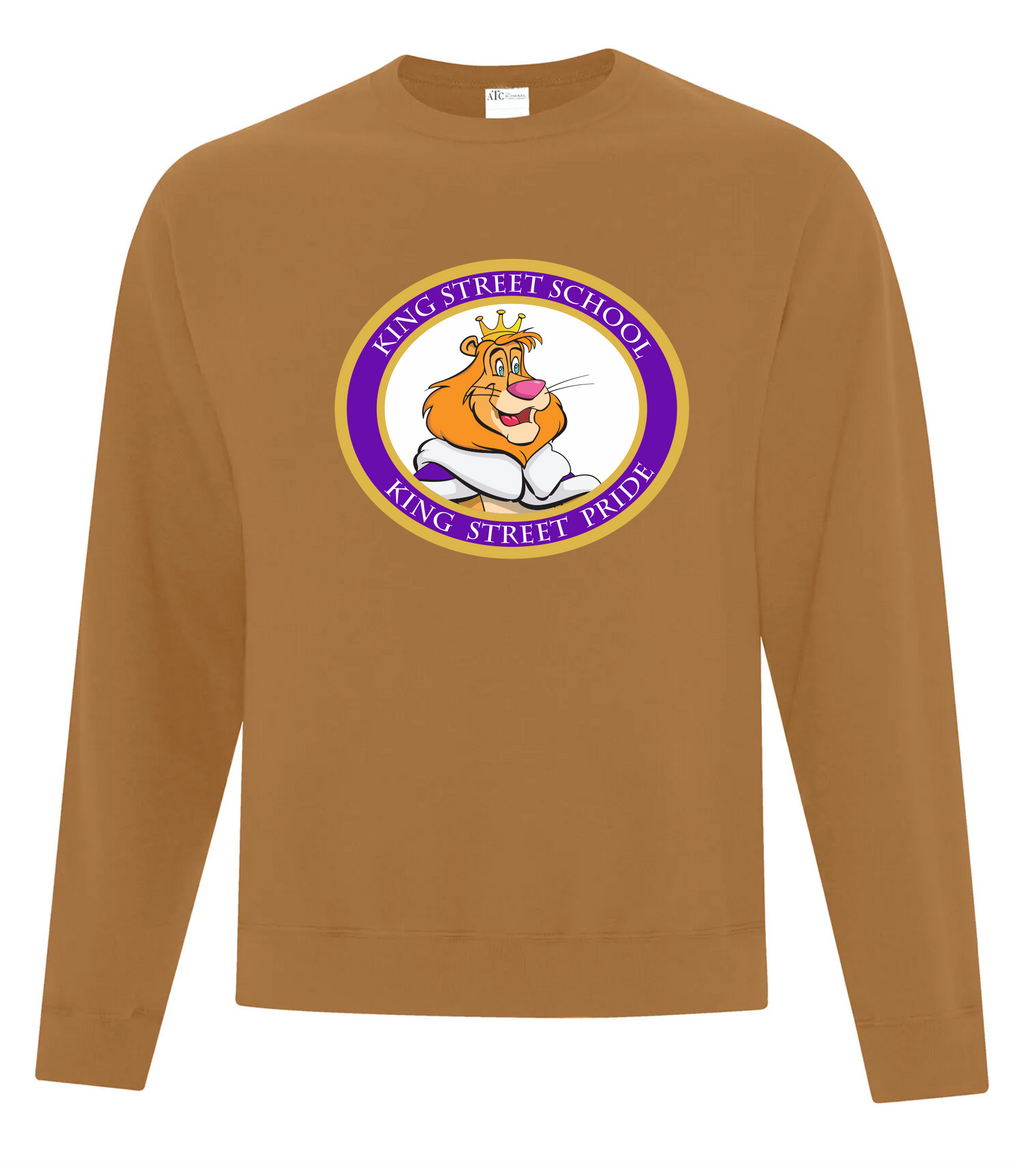 Everyday Fleece Crewneck Sweatshirt - Caramel - King Street Elementary - 2025-26