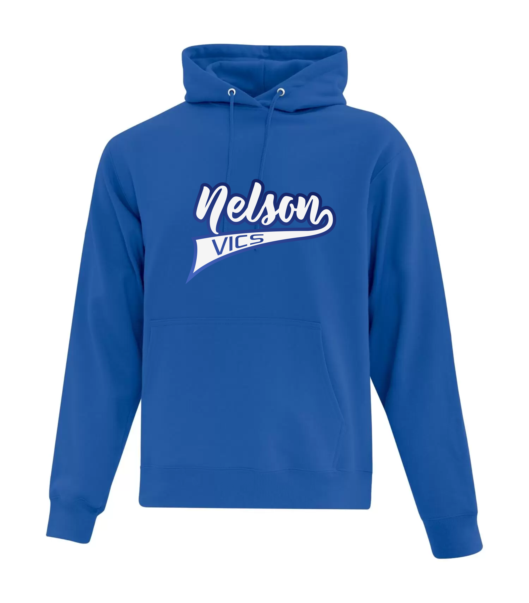 Cotton Hoodie Royal - Nelson Vics Softball 2024