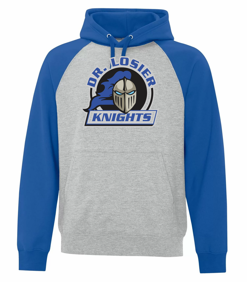 Two Tone Cotton Hoodie - Dr. Losier School 2023-24