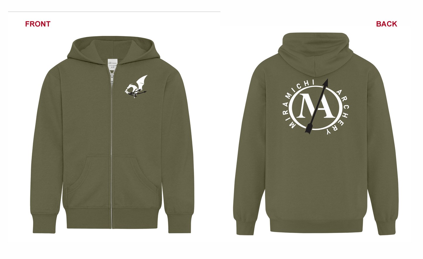 Miramichi Archery - Full Zip Hoodie