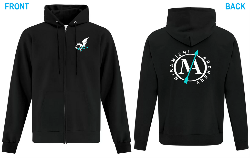 EVERYDAY FLEECE FULL ZIP HOODIE. ATCF2600 / Y2600