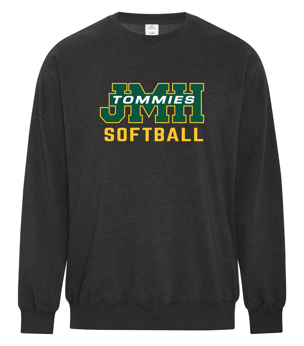 JMH Softball - ATC Earth Wash Tourbillon Fleece Crewneck Sweatshirt -Earth Black- ATCF6400