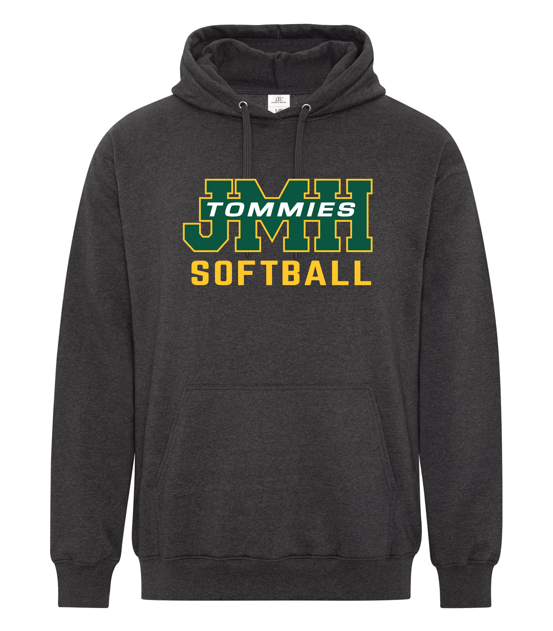 JMH Softball - ATC Earth Wash Tourbillon Fleece Hoodie -Earth Black- ATCF6500