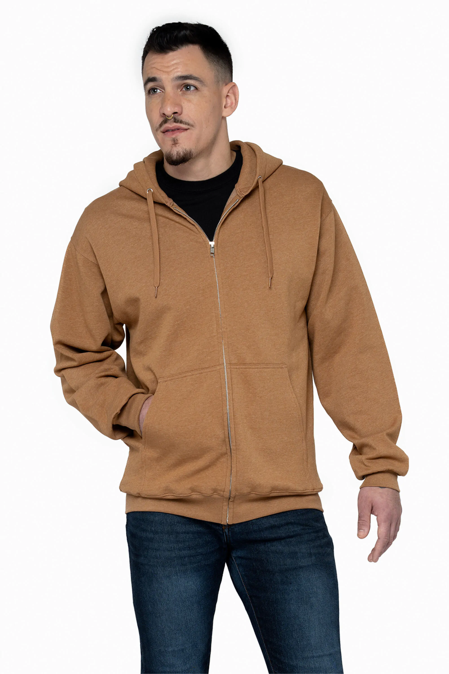Adult Full-ZIP Hooded Sweatshirt -Earth Wash Fleece- ATC F6600
