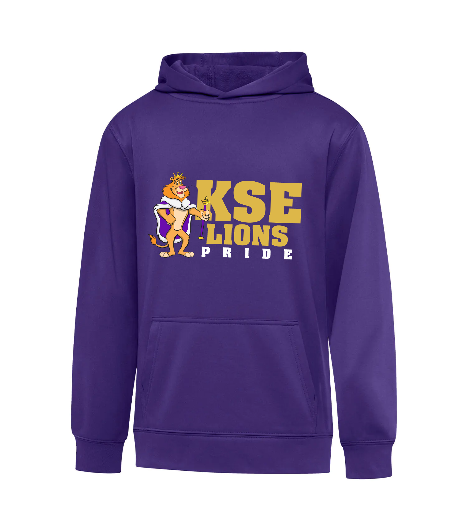 Essential Performance Hoodie -Purple - King Street Elementary - 2025-26