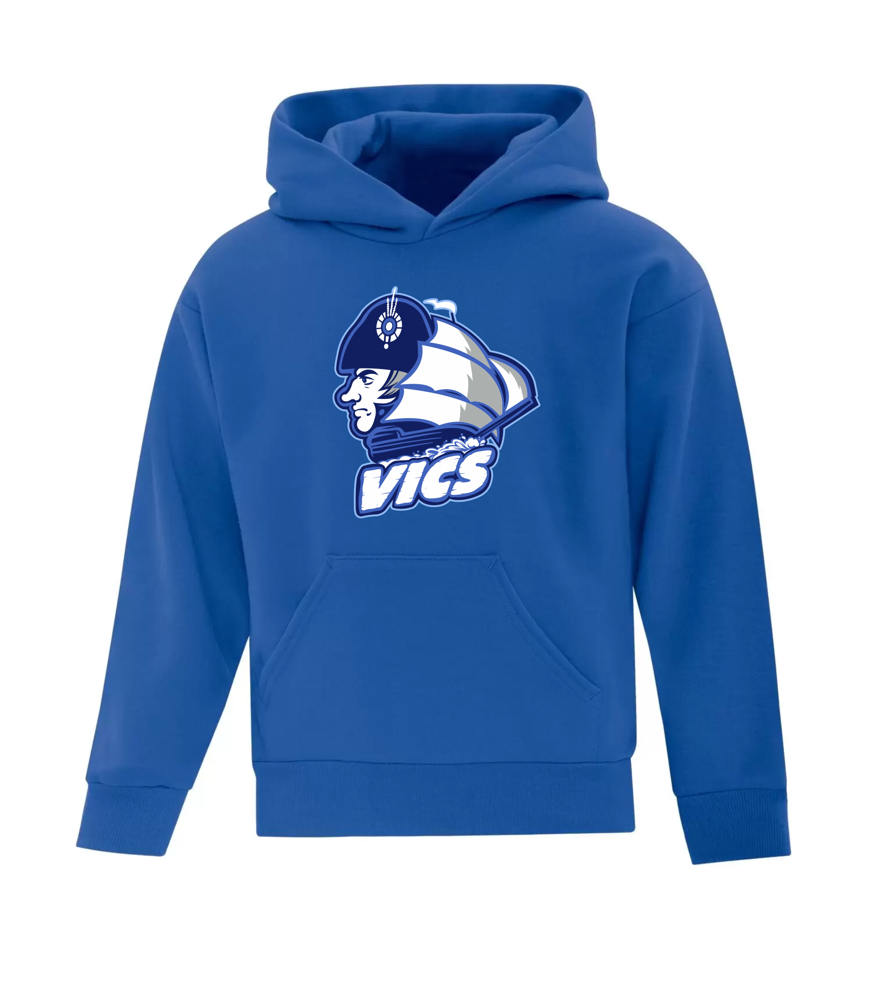 Cotton Hoodie Royal - Nelson Vics Softball 2024