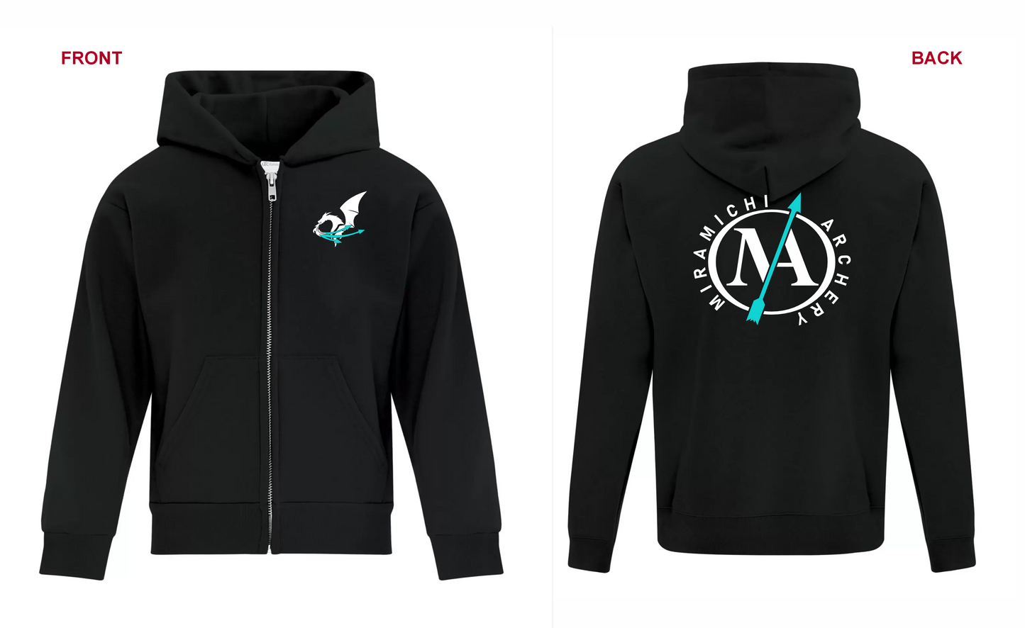 Miramichi Archery - Full Zip Hoodie