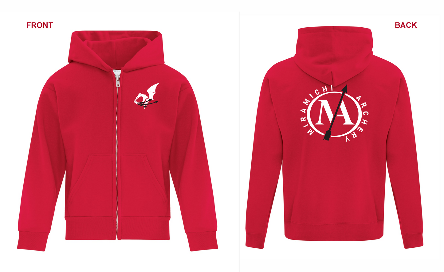 Miramichi Archery - Full Zip Hoodie