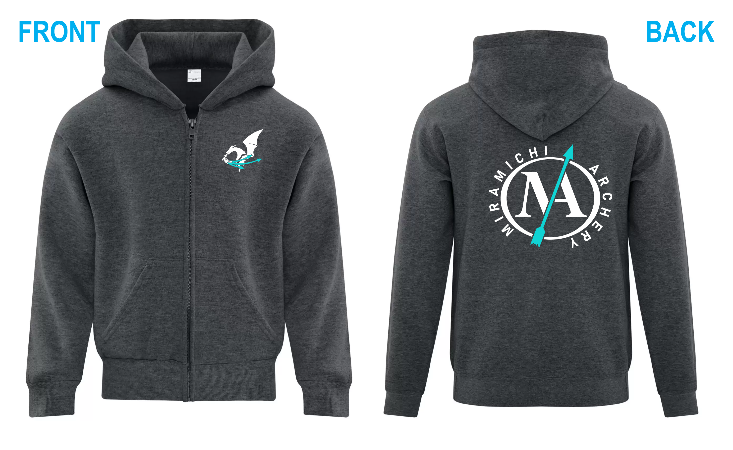 EVERYDAY FLEECE FULL ZIP HOODIE. ATCF2600 / Y2600