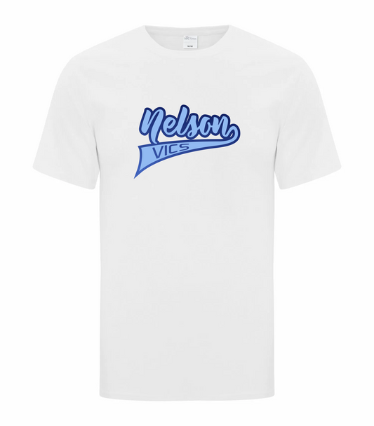 Cotton T-Shirt White - Nelson Vics Softball 2024