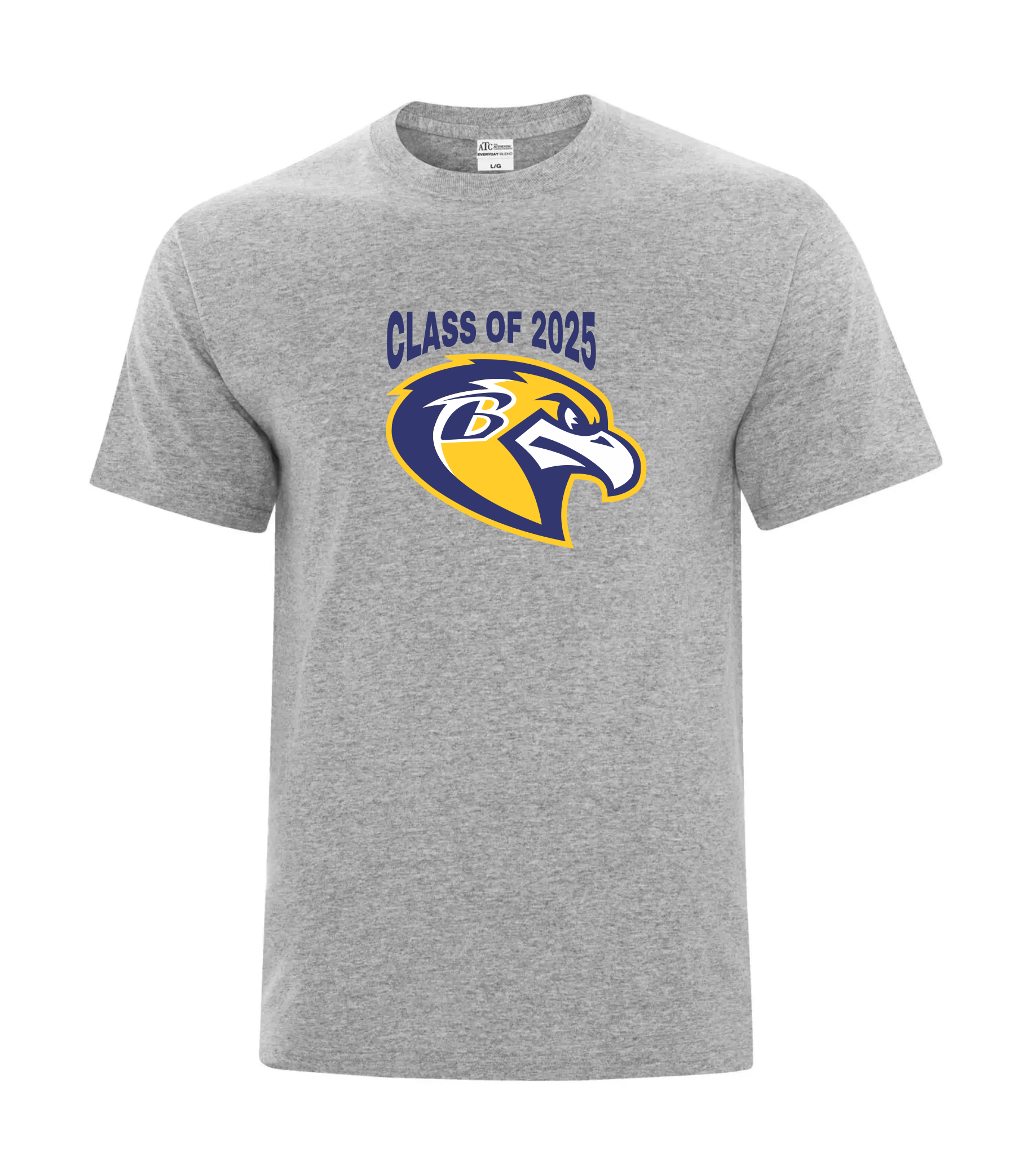 Athletic Heather T-shirt -PRINTED DESIGN- Blackville School 2025
