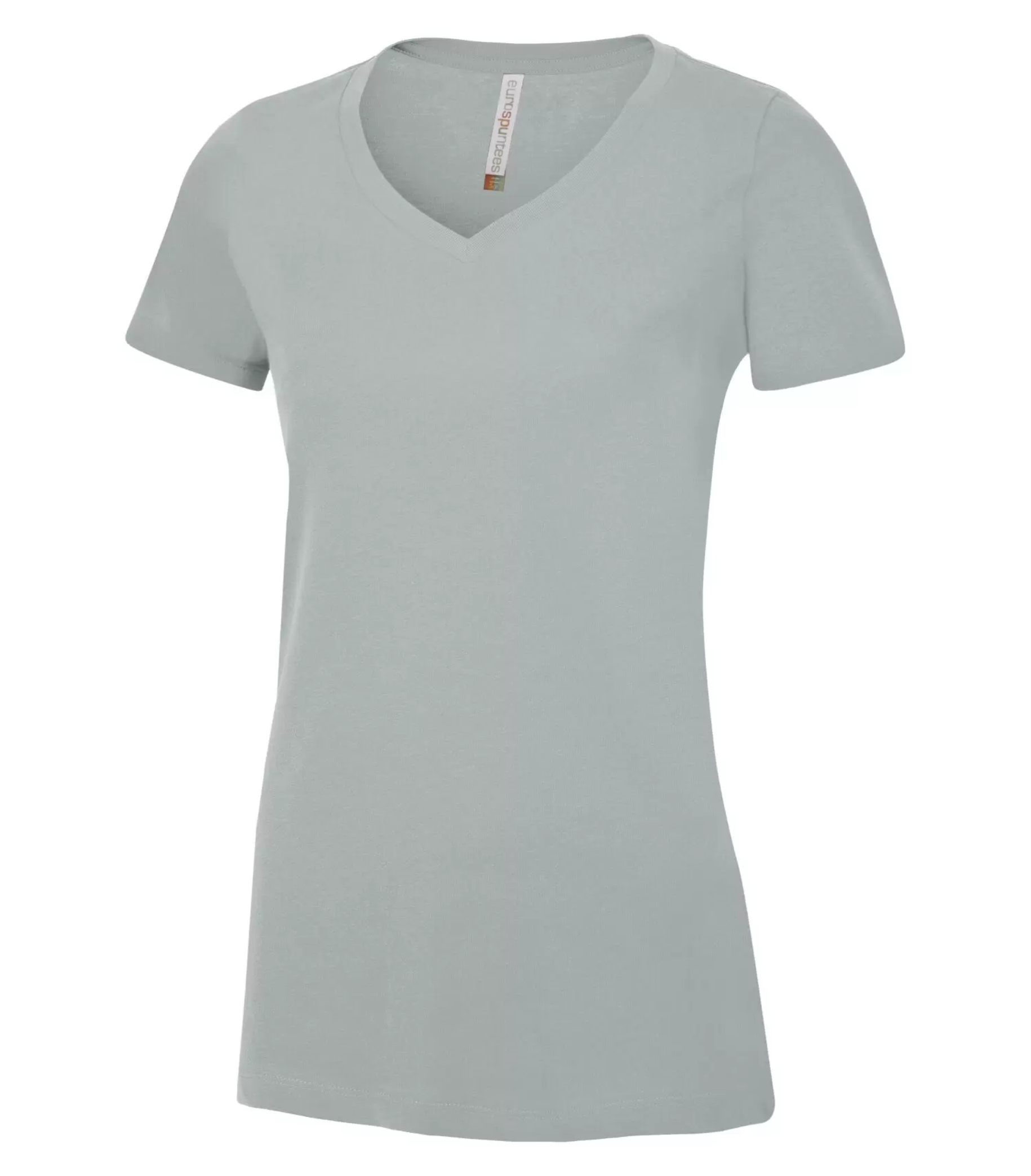 Ladies Ring Spun V-neck T-Shirt - Cotton - ATC 8001L