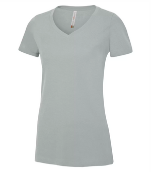 Ladies Ring Spun V-neck T-Shirt - Cotton - ATC 8001L