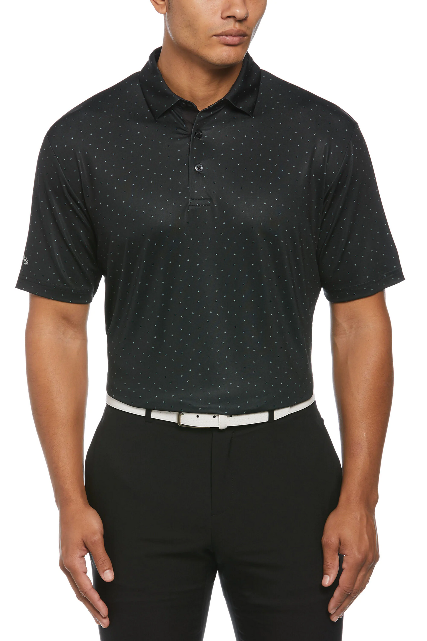 CALLAWAY Micro Chev Print Polo ─CGM791
