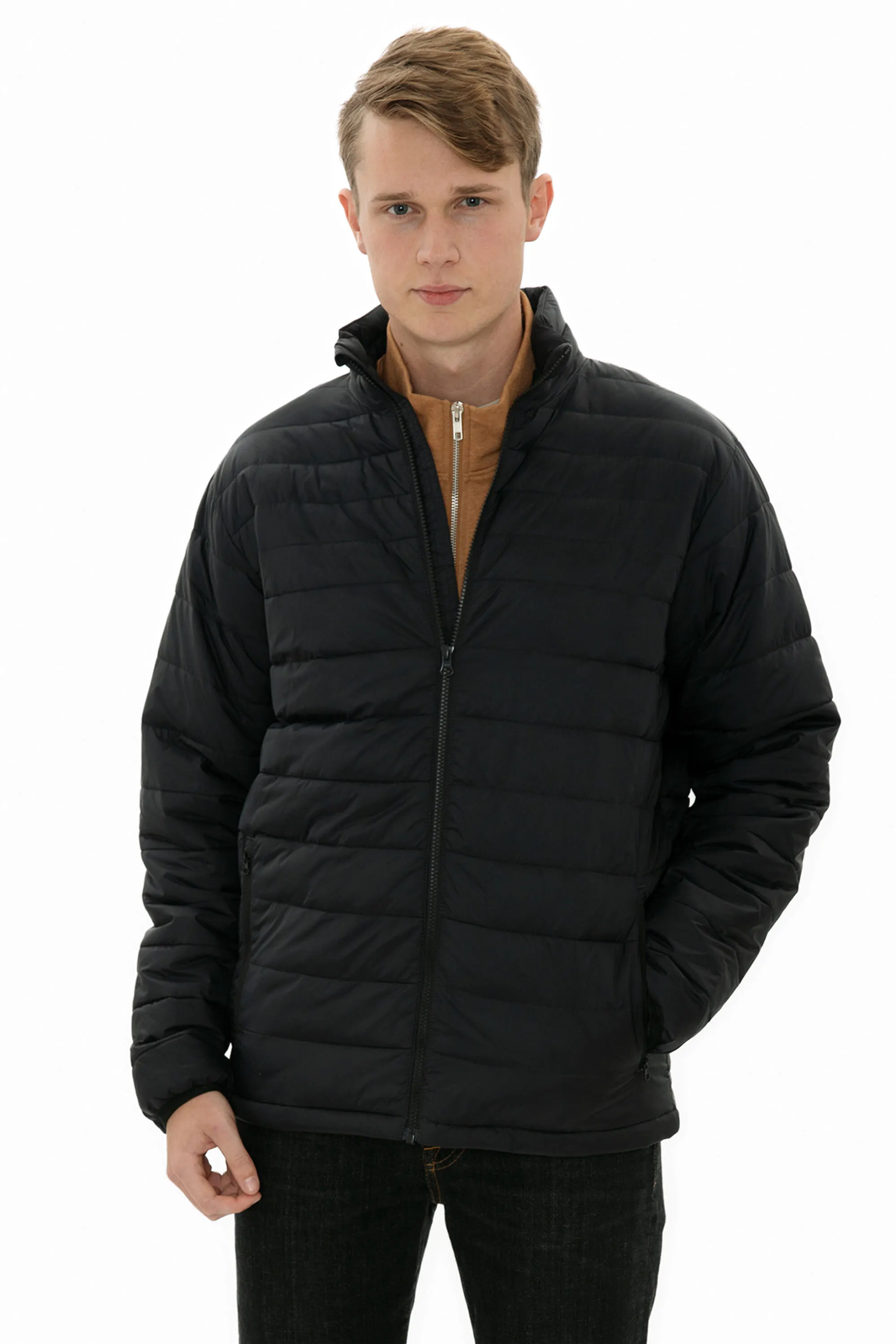 Essential Black Puffy Jacket ─Dryframe DF7612