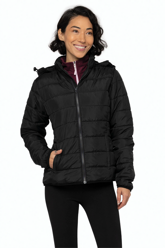 Essential Hooded Insulated Ladies' Jacket ─Dryframe DF7630L