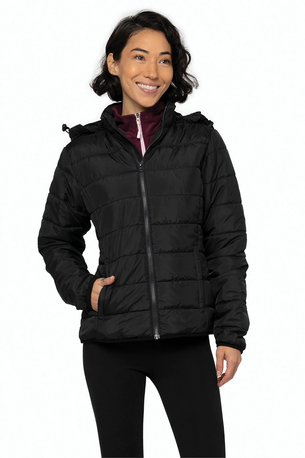 Essential Hooded Insulated Ladies' Jacket ─Dryframe DF7630L