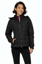Essential Hooded Insulated Ladies' Jacket ─Dryframe DF7630L