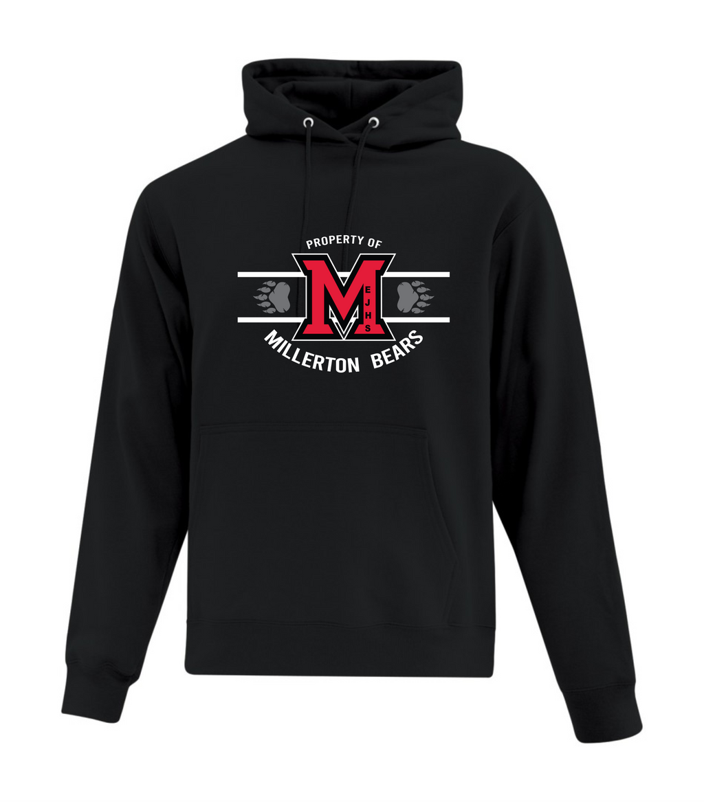 Cotton Hoodie - Black - Millerton School 2025-26