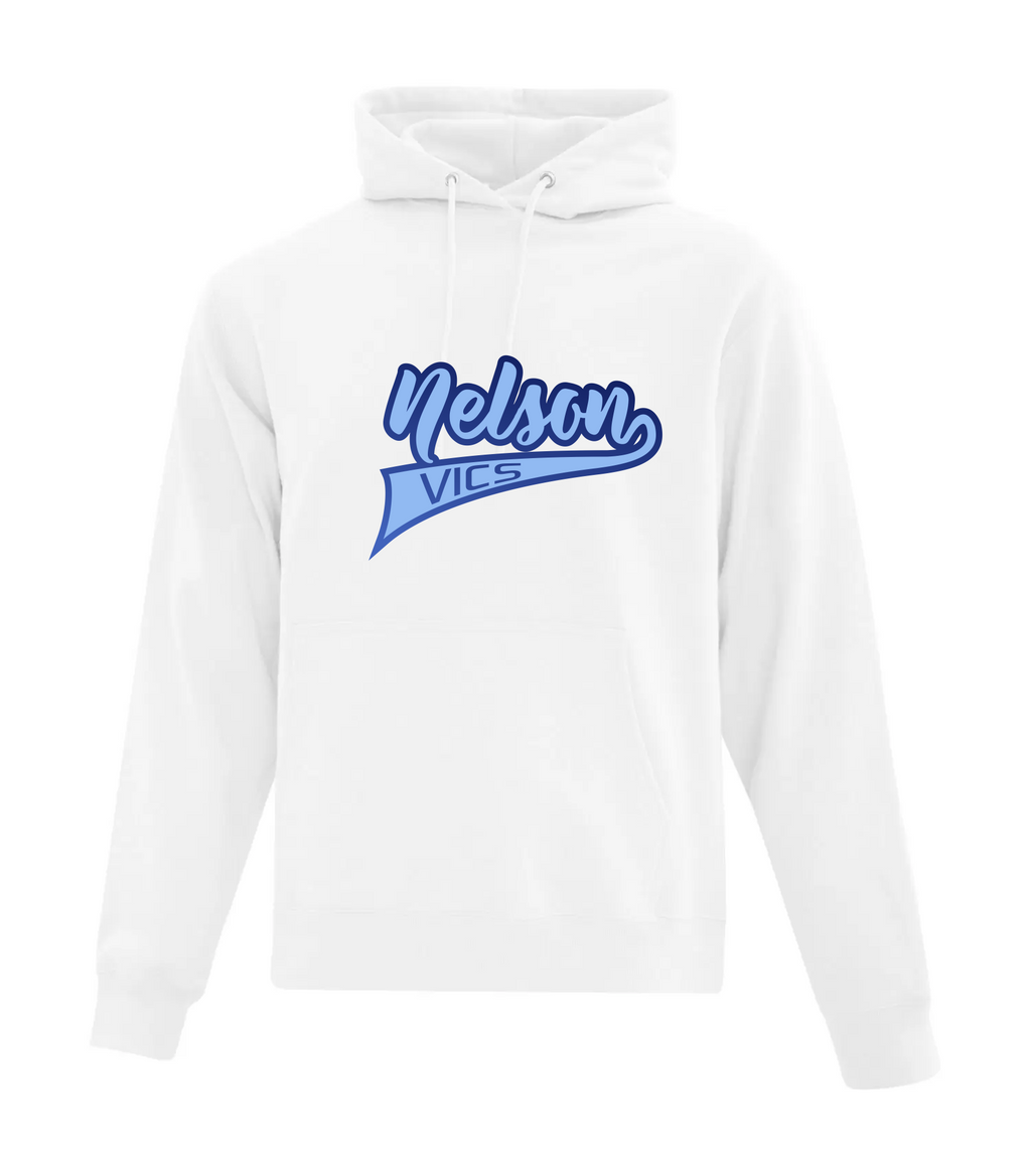 Cotton Hoodie White - Nelson Vics Softball 2024