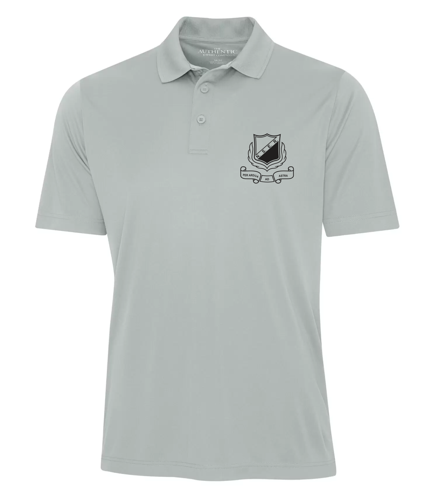 Pro team polyester polo Silver - NSER- 2024-25