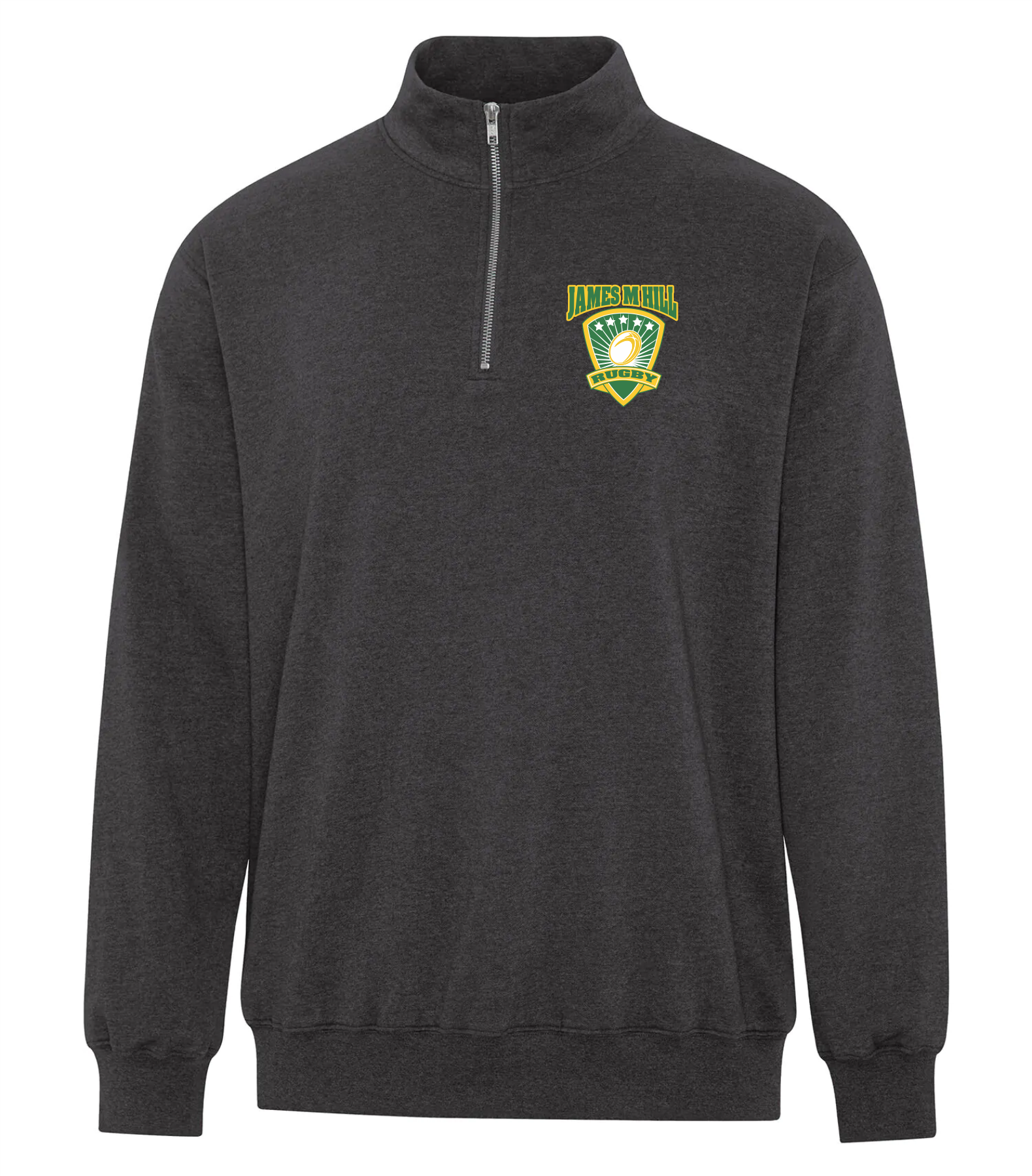 2025 JMH Ladies Rugby - Adult 1/4 ZIP Printed Sweatshirt - Earth Wash Fleece F6700