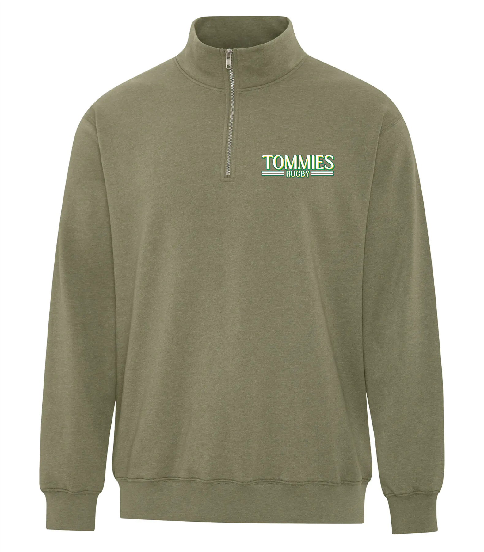 2025 JMH Ladies Rugby - Adult 1/4 ZIP Printed Sweatshirt - Earth Wash Fleece F6700