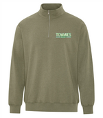 2025 JMH Ladies Rugby - Adult 1/4 ZIP Printed Sweatshirt - Earth Wash Fleece F6700