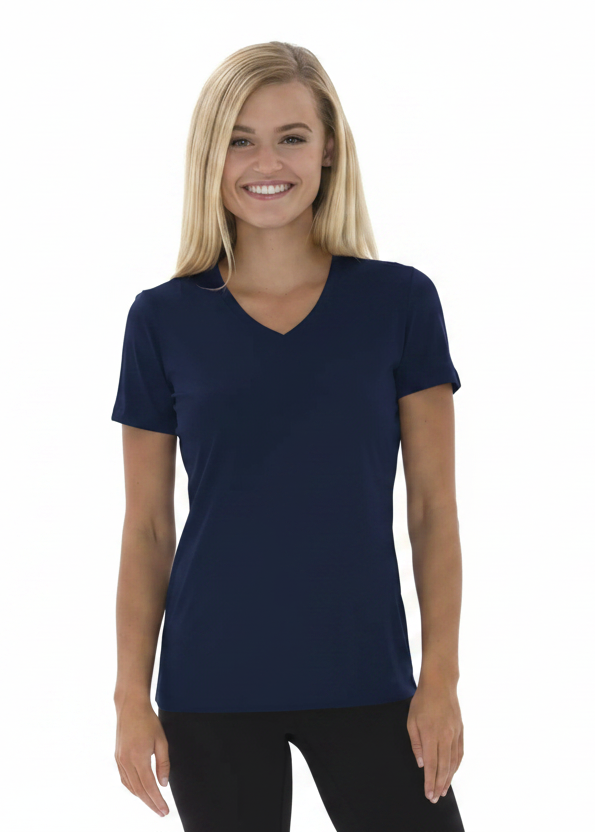 Ladies V-Neck T-Shirt - Polyester - ATC L3520