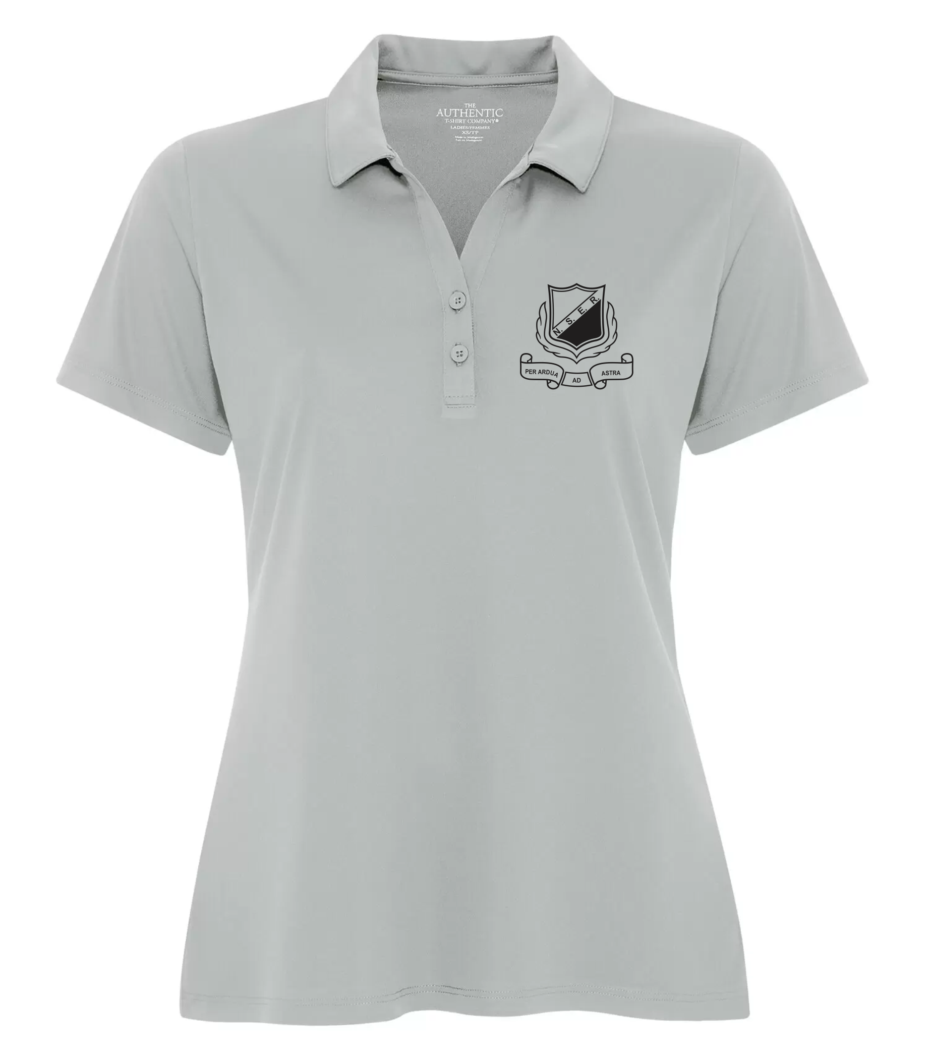 Pro team polyester polo Silver - NSER- 2024-25