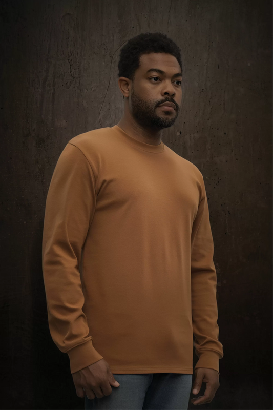 Heavyweight Ring Spun Cotton Long Sleeve Tee - WeRK250LS
