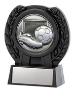 Soccer Gold or Silver with Black Stand, 4" - Matrix Series