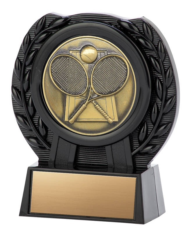 Tennis Gold or Silver with Black Stand, 4" - Matrix Series