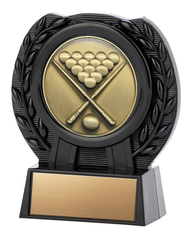 Billiards Gold or Silver with Black Stand 4’’ - Matrix Series