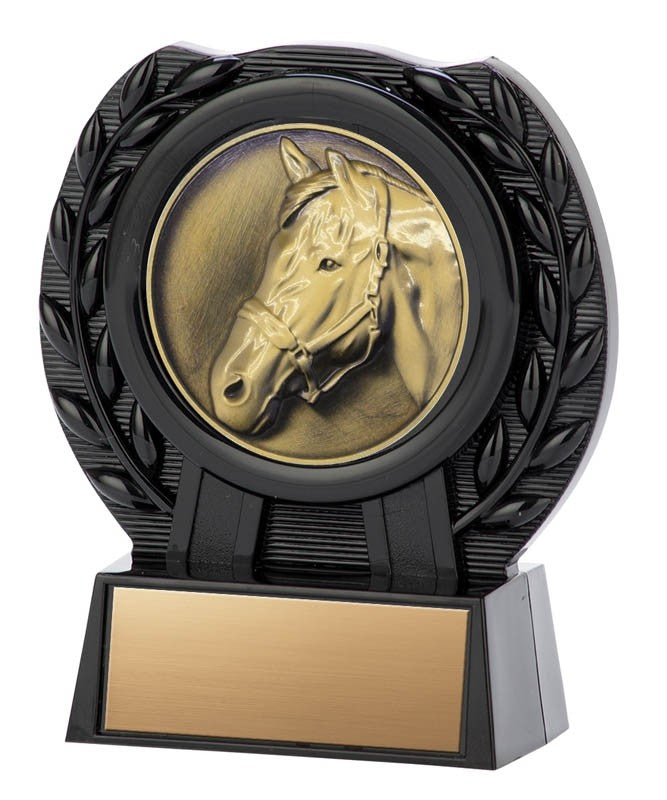 Horse Gold or Silver with Black Stand, 4" - Matrix Series