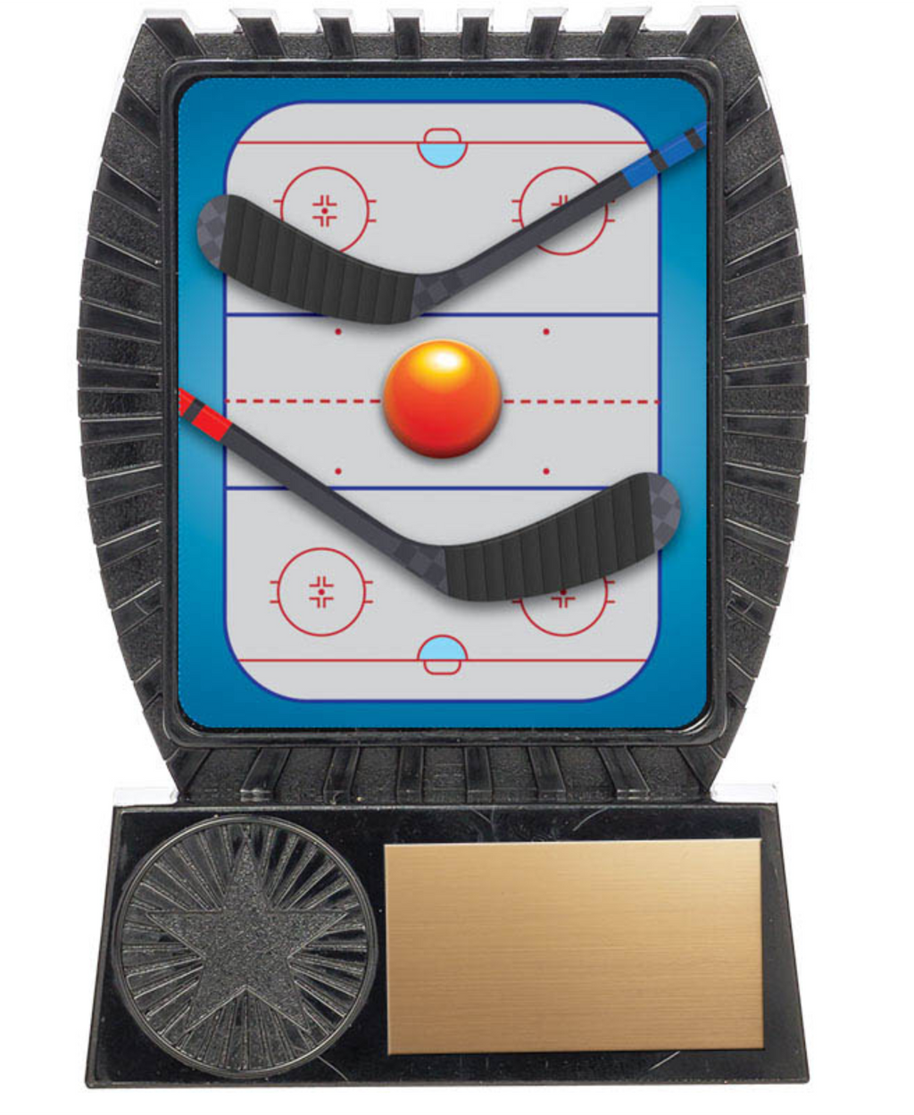 Ball Hockey trophy - Lynx II series on Black Stand