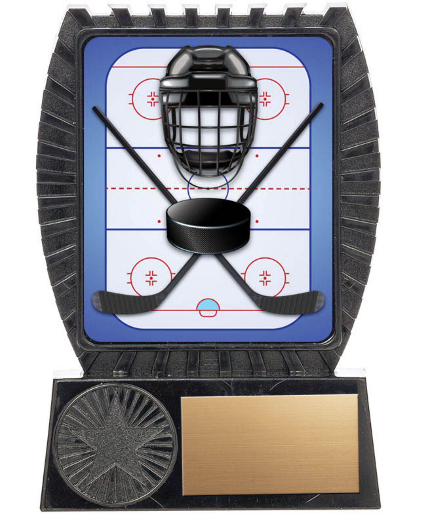 Hockey trophy - Lynx II series on Black Stand
